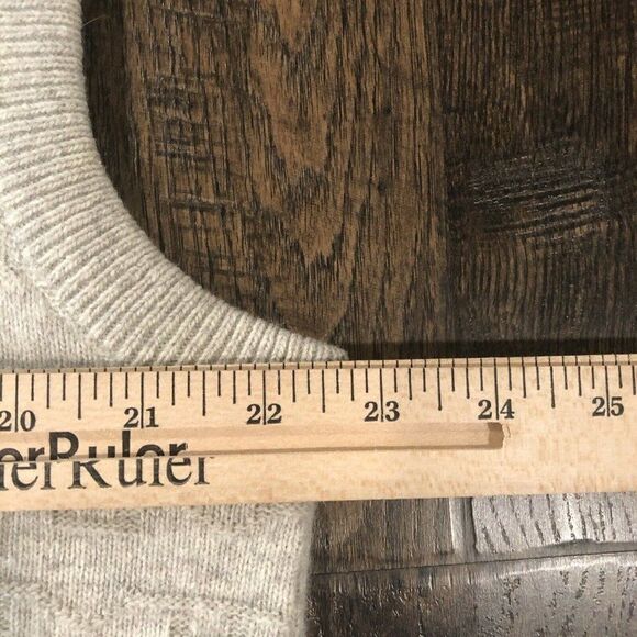 Vintage Oster Size 42 Wool Sweater Vest Beige‎ Tan V Neck Grandpa - Picture 5 of 11